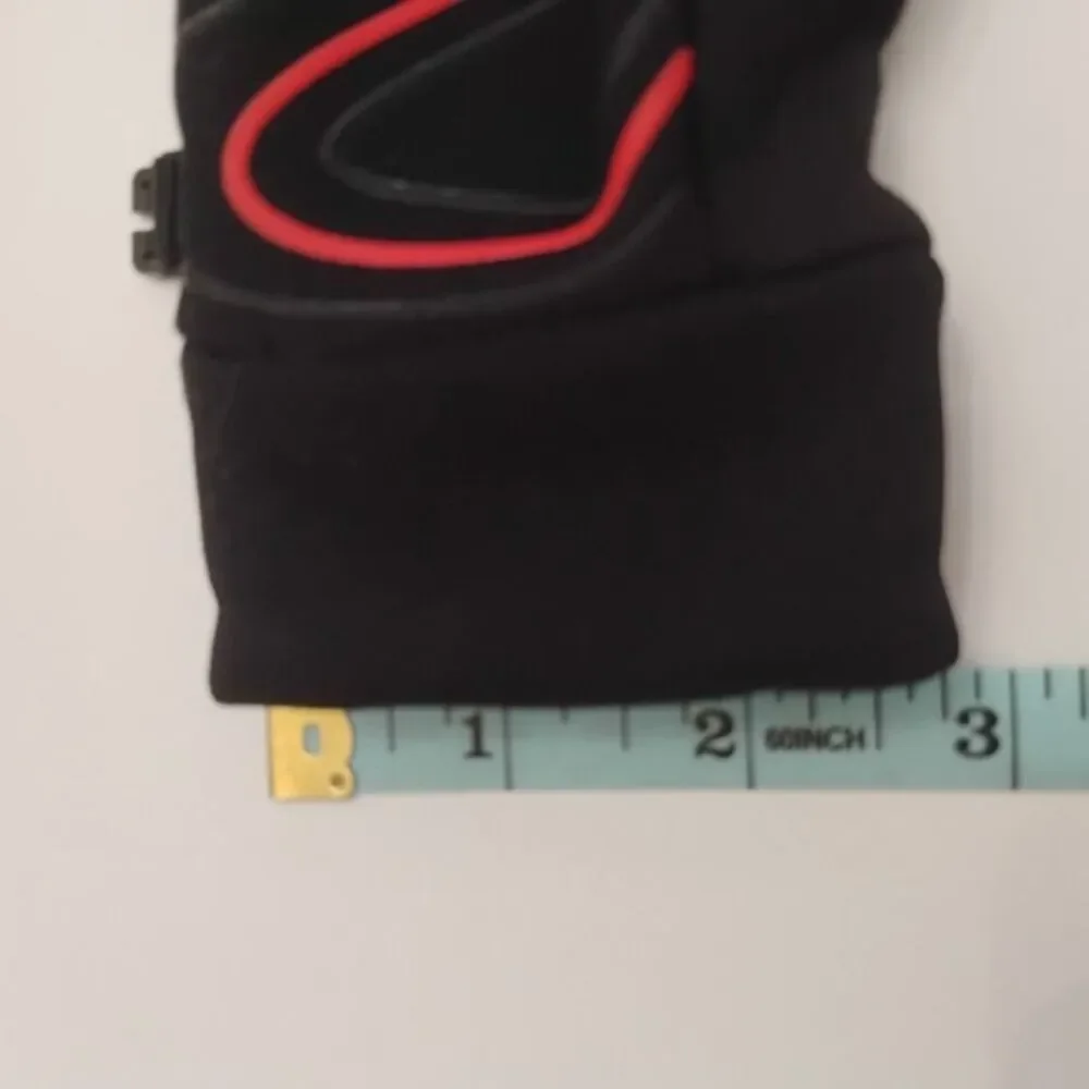 Head SENSATEC Gloves Kids Touchscreen Black with Red Accent Medium